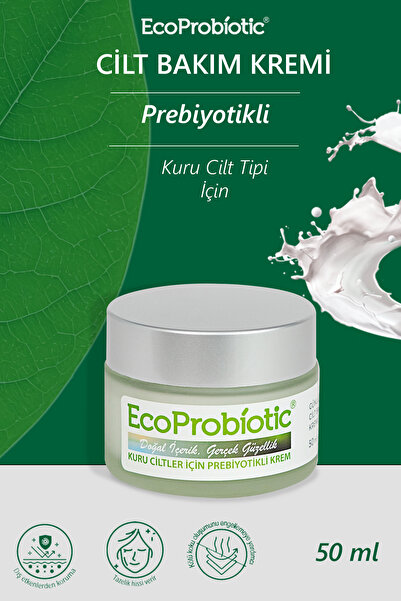 EcoProbiotic Kuru Cilt İçin Prebiyotikli Cilt Bakım Kremi 50 ml | Onarıcı & Sıkılaştırıcı & Nemlendirici