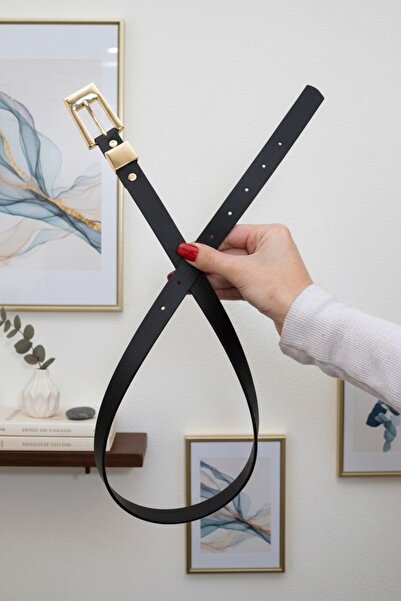 Mynoa حزام نسائي بمشبك ذهبي. حزام للسترة. حزام للبنطلون. حزام للقميص.