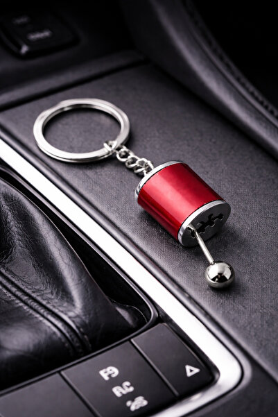 Deryal Hediyelik Gear Shifter Design Metal Keychain