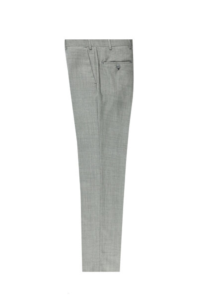 Abdullah Kiğılı 7 Drop slim fit Pantaloni din țesătură clasică din lână Dar c...