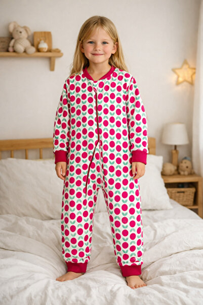 KEY KIDS Fuşya Elmalı Pamuklu Bacaklı 8/10/12 Yaş Büyük Beden 2.5 tog Kışlık ...