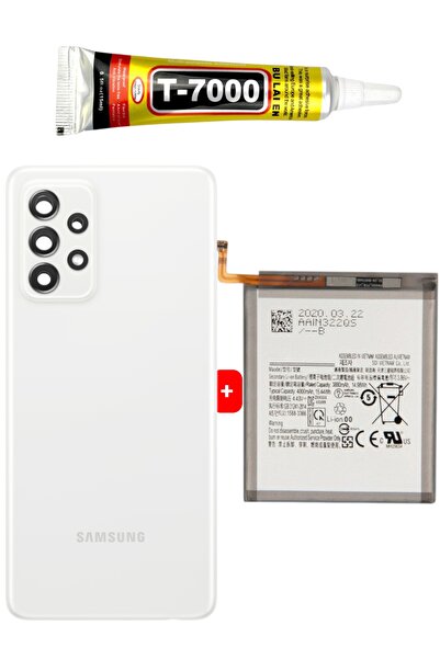 indirimplus Samsung Galaxy A52 A525 Arka Pil Batarya Kapağı + PİL (Kamera Len...
