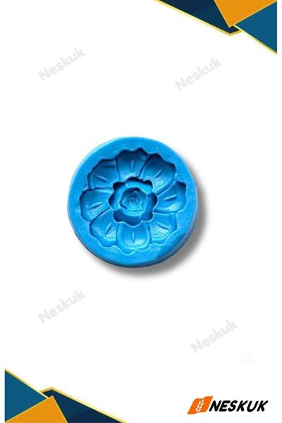 Neskuk Round Rose Pattern Silicone Mold for Candy Dough and Chocolate /Fondan...