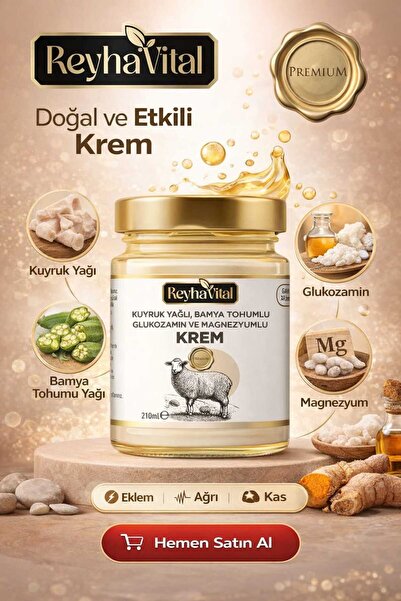 ReyhaVital Kuyruk Yağlı Bamya Tohumlu Glukozamin Magnezyumlu ve Kapsikumlu Ma...