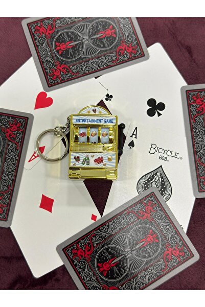 Sirena Accessories Dönen Mekanizmalı Slot Anahtarlık Parti Konseptli