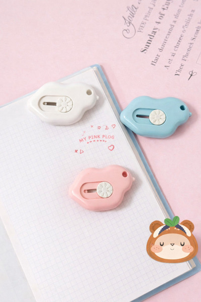 NaSaDAN Taşınabilir Sevimli Kuş Şeklinde Mini Falçata Maket Bıçağı 1 Adet