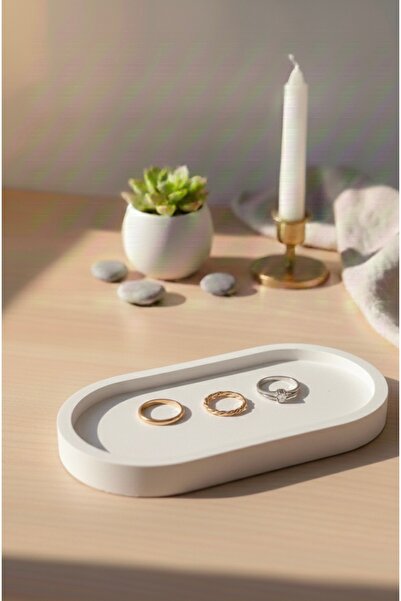Mumlight Oval jewelry tray decorative tray candle tray presentation stand mul...