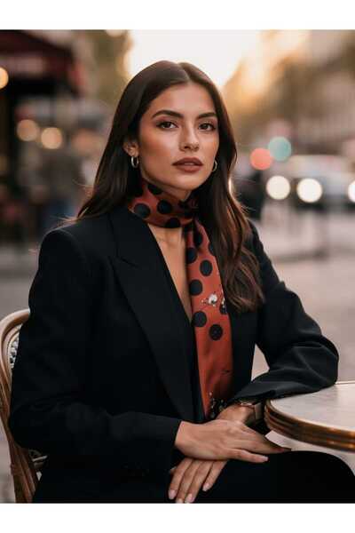 Fularcım Eșarfă cu puncte 70X70