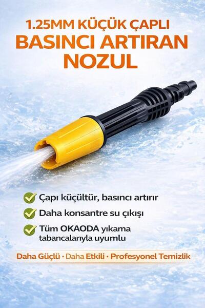 okaoda lityum pilli araba yıkama tabancası 1,25 mm küçük çaplı yüksek basınçl...