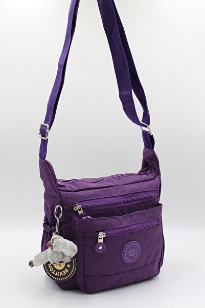 Bevitton Лилава чанта за рамо, водоустойчива материя 3100