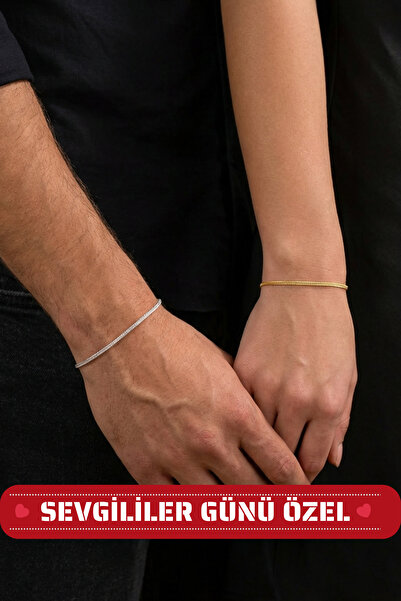 esdika TİLKİ KUYRUĞU ÇİFT/SEVGİLİ BİLEKLİĞİ • 925 AYAR GÜMÜŞ • PREMİUM STERLİ...