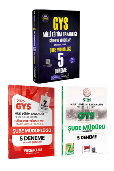 Pegem Akademi Yayıncılık 2026 Data Yargı GYS MEB Şube Müdürü Görevde Yükselme...