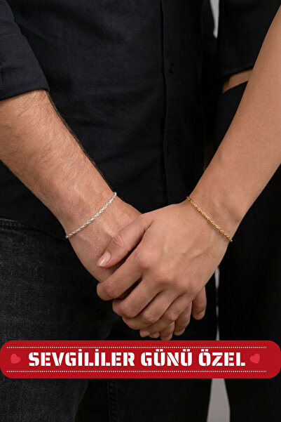 esdika SİNGAPUR ÇİFT/SEVGİLİ BİLEKLİĞİ • 925 AYAR GÜMÜŞ • PREMİUM STERLİNG Sİ...