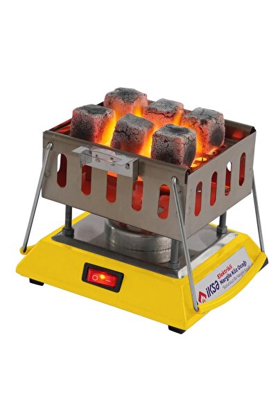İksa Pratik Kullanım Elektrikli Nargile Köz Ocağı - Sarı