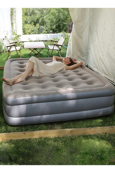 Generic Outdoor PVC Air Mattress Lazy Person Folding Inflatable Bed