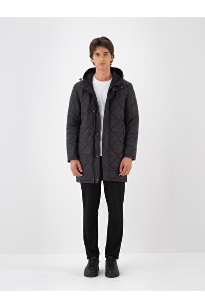 Xint Erkek Siyah Regular Fit Çift Taraflı Şişme Mont
