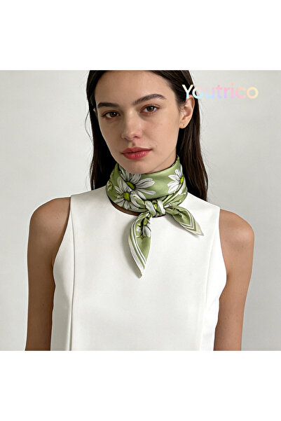 Youtrico وشاح حرير التوت 100%، مزهر بشكل جميل، مناسب لأوائل الخريف، مناسب لجم...