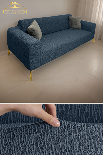 uzhanem Jakarli 3kişilik Koltuk Örtüsü , Çekyat Kanepe Kılıfı. Lastikli Esnek...