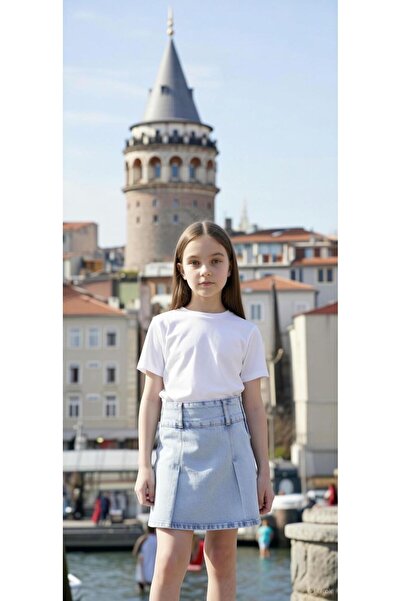 Ede Tekstil New Season Girls Jeans Shorts Skirt