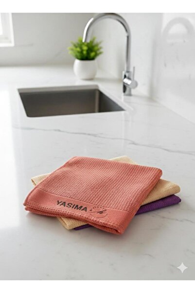 YASİMA 3 Pieces 40*60 Glass Cloth - Magic Decorative Cleaning, Home and Car C...