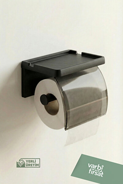 Varbifırsat Yapışkanlı Kapaklı Tuvalet Kağıdı Askısı Banyo Tuvalet Kağıtlığı ...