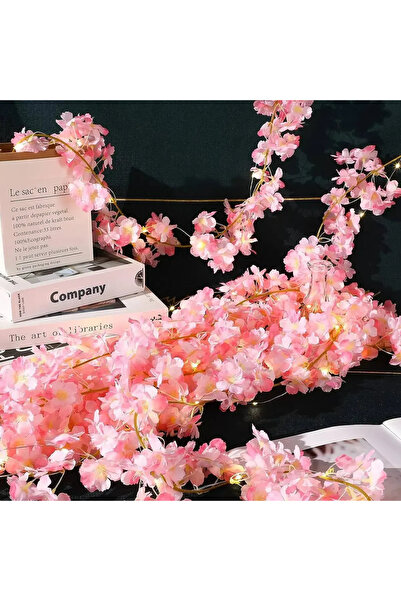 Choice 2M 20LEDs Cherry Blossom String Light Garland Artificial Flower Vines ...