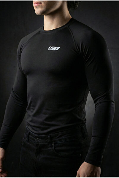 Liber Uzun Kollu Compression T-shirt (SİYAH)