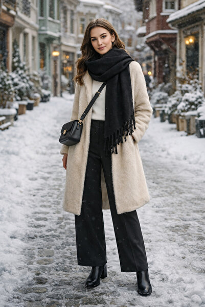 ESLEMNUR ATKI ŞAL OMUZ ŞALI YUMUŞAK DOKU (175CM x 50CM)