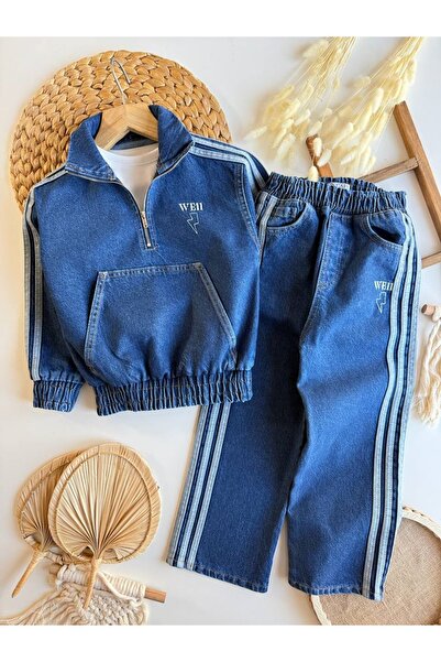 Minigimin Cicileri Miniğimin Cicileri We11 Baskılı Spor Kot Erkek Çocuk Takım...