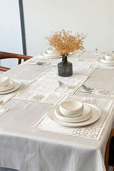 iwa concept 6 Adet Yemek Masası Amerikan Servis Takımı Ve Peçetelik - Ramazan...