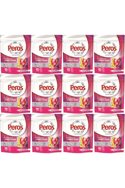 Peros Pratik Matik Çamaşır Deterjanı Kapsülü - Tableti 312 Adet Renkliler (12...