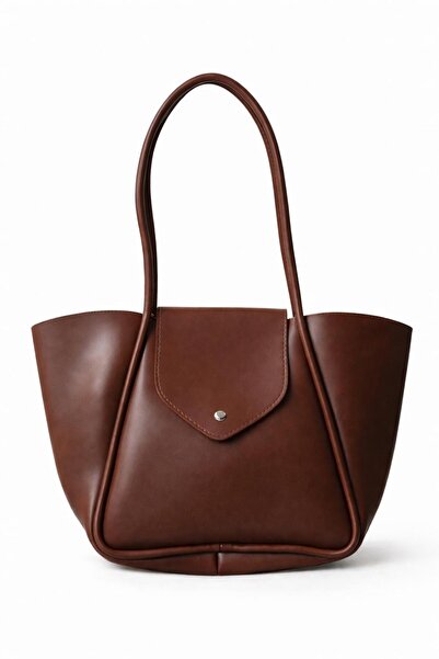 Tandi Bags حقيبة كتف دولفيز بغطاء من قشرة الجوز مع حقيبة مكياج