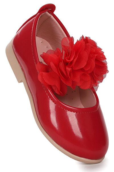 KARAMAZI Pantofi de balerină pentru fete din piele lacuită Flovers