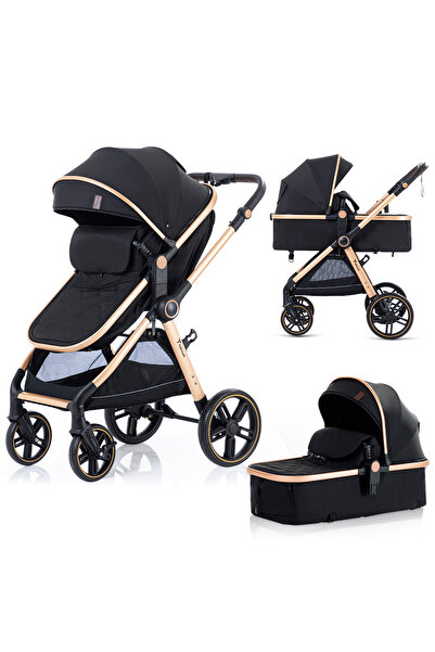 TEKNUM عربة أطفال 3 في 1 للسفر - أسود