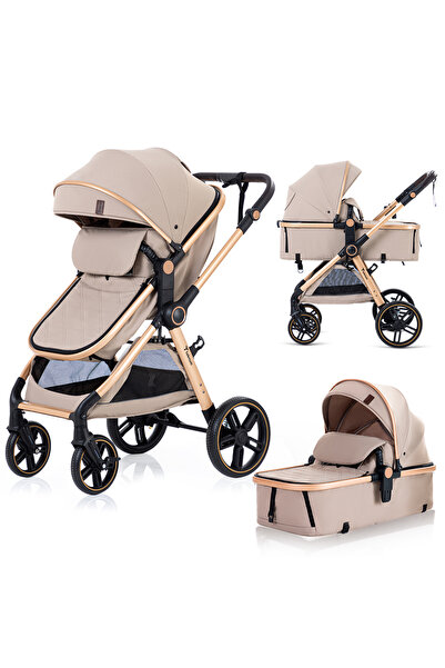 TEKNUM عربة أطفال 3 في 1 للسفر - بيج