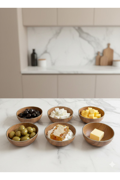 CASTEROLİ وعاء دائري صغير مكون من 6 قطع