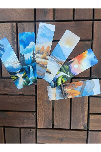 tinystoriestr Bookmarks Landscape Themed Set of 6