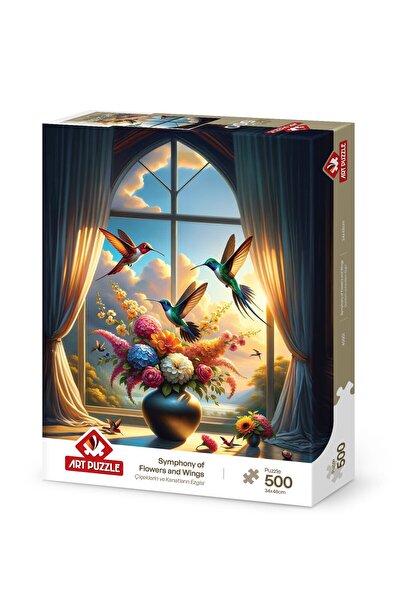 Art Puzzle Çiçeklerin ve Kanatların Ezgisi 500 Parça Puzzle