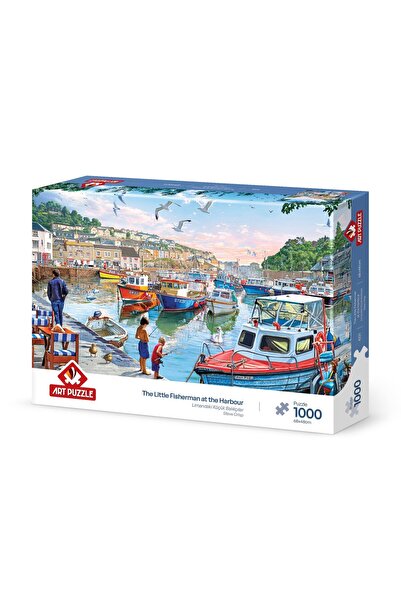 Art Puzzle Little Fishermen in the Harbor 1000 Piece Puzzle