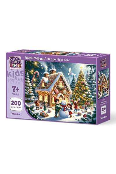 Art Puzzle Art Çocuk Mutlu Yılbaşı 200 Parça Puzzle
