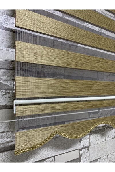 PERDECİNİZ Bambu Kahve Renk Zebra Perde (etekli) ENXBOY