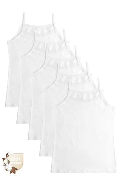 Donella 5-Pack Girls' Undershirts 4342