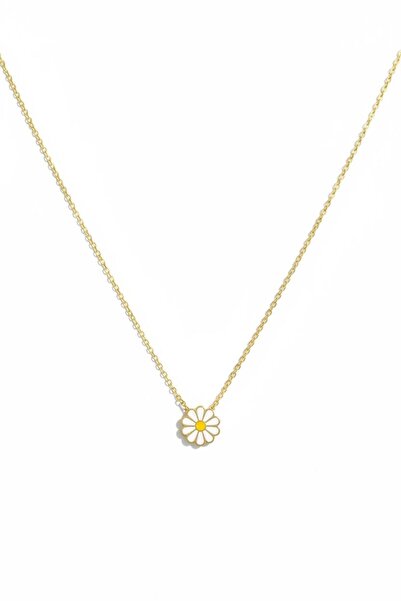 Hakan Güler Kuyumculuk Altın Papatya Kolye Uçlu Zincir