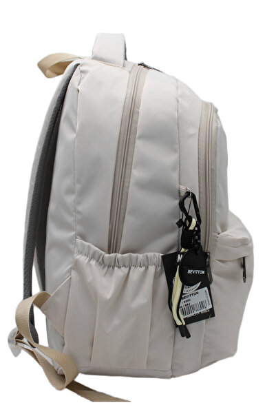 Bevitton Bvt-2500 Bej Suya Dayanıklı Okul Çantası Unisex Günlük Okul Sırt Çantası
