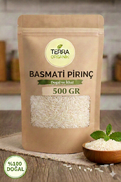 Terra Organik Basmati Pirinç 500 Gr Glutensiz Vegan