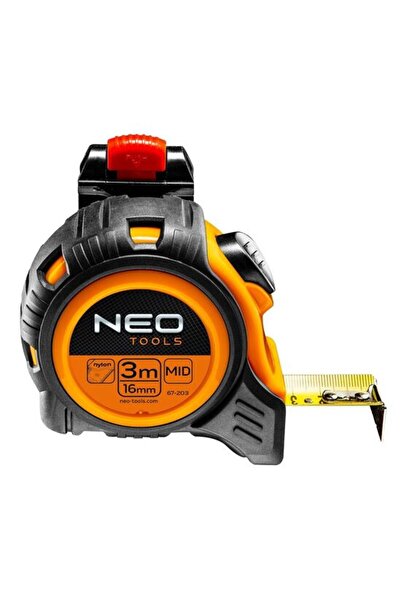 NEO Ruleta autostop 3 m x 16 mm, prindere la curea,