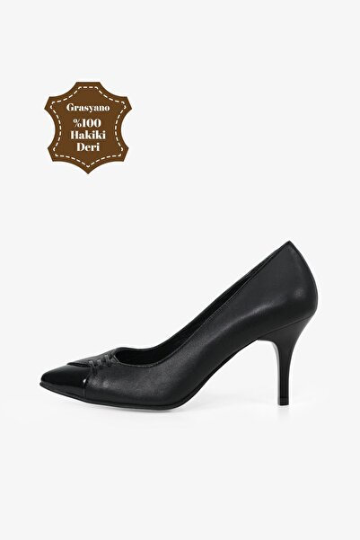 Grasyano Piele naturală Neagră Detaliu cu tuburi Confort ridicat Piele moale ...