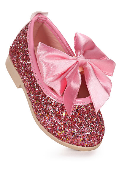 Kiko Kids أحذية راقصة الباليه للفتيات الصغيرات من Tari Broken Glass Bow