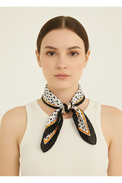 nehir eşarp Benek Desen Pliseli Fular Bandana