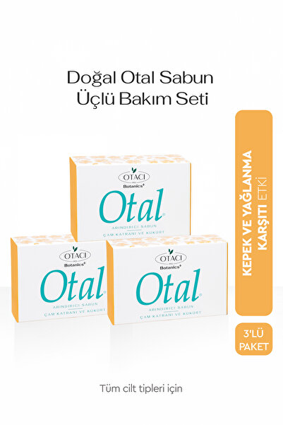 Otacı Botanics+ Otal Arındırıcı Sabun Üçlü Paket